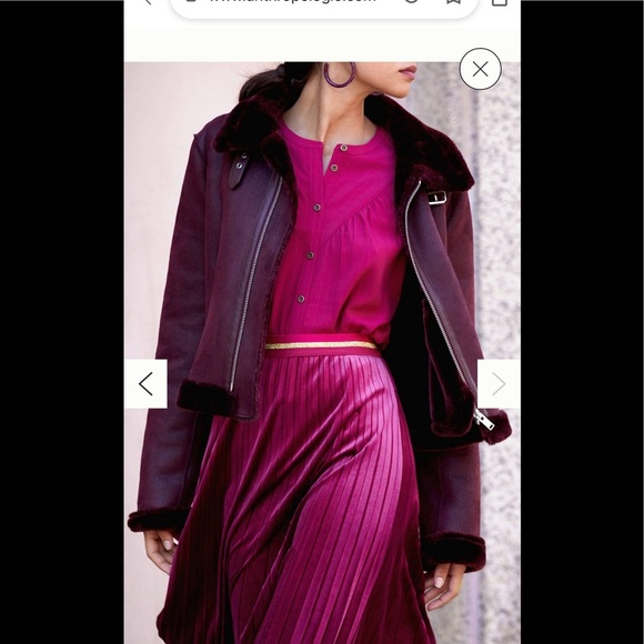 Anthropologie Faux Suede Moto Jacket - Picture 6 of 13